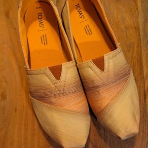 Toms Alpargata Sunset Ombre Womens Slip On Woven Shoes Size 10